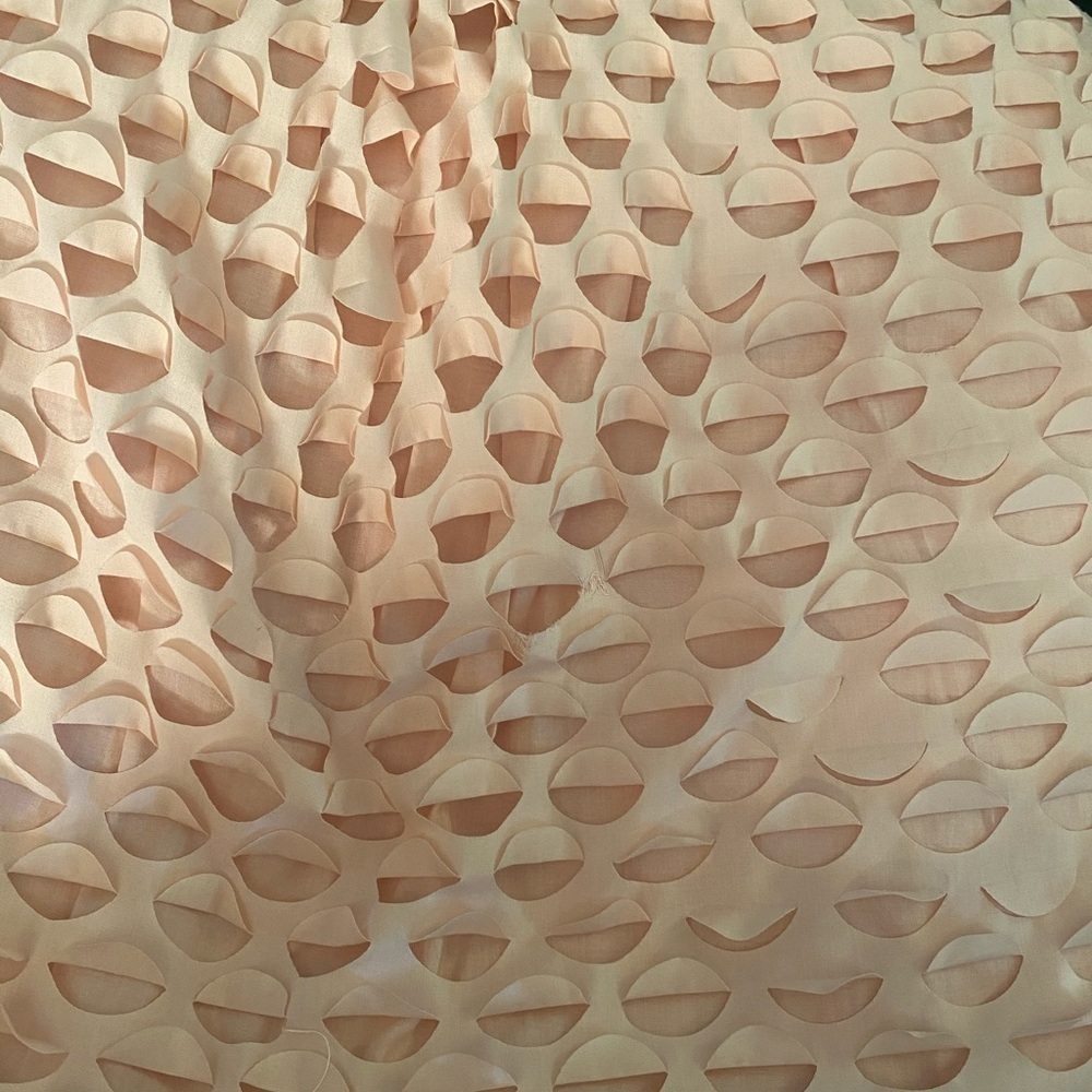 j. crew // lasercut circle a-line midi skirt pink - Picture 8 of 8